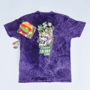 TokerTrends SmokeSesh Purple Tie-Dye Unisex T-Shirt & Bowlzer combo